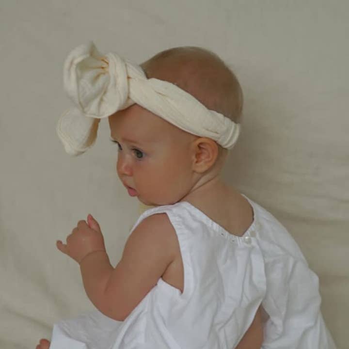Mae and Rae Bows - Wholesale Fashion Headband - Baby - Gauze Topknot