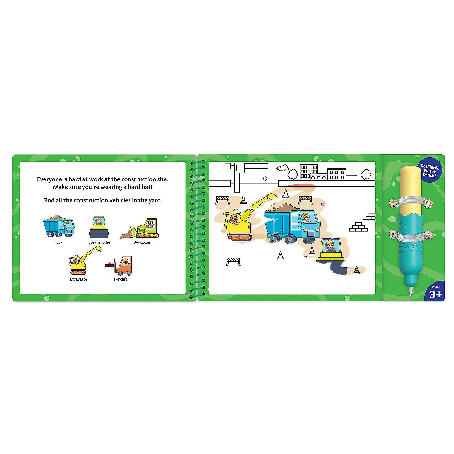 MindWare & Peaceable Kingdom - Wholesale Coloring & Activity Book - Kids & Baby - Water Art Book: Vehicles1