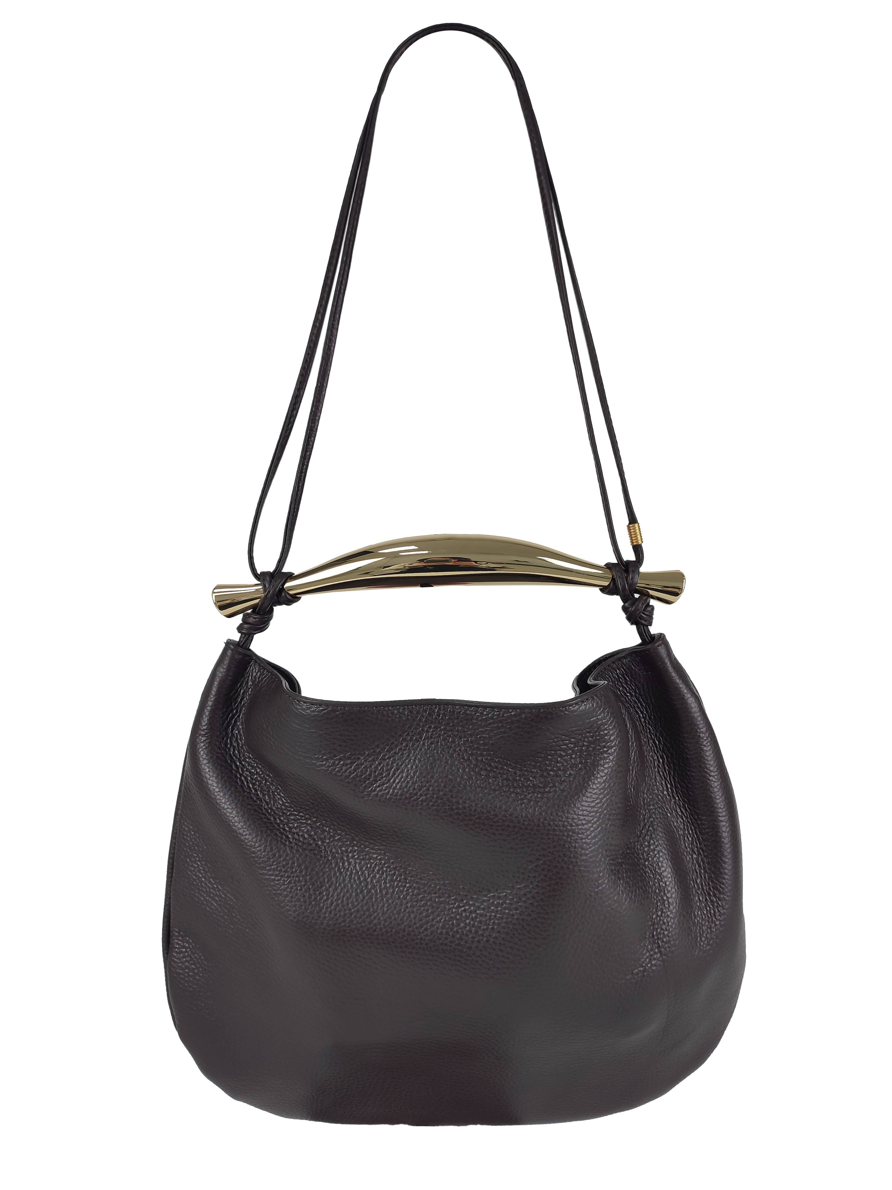 Florence Leather - Vente Sac porté épaule – femme - Sac avec poignée en métal9