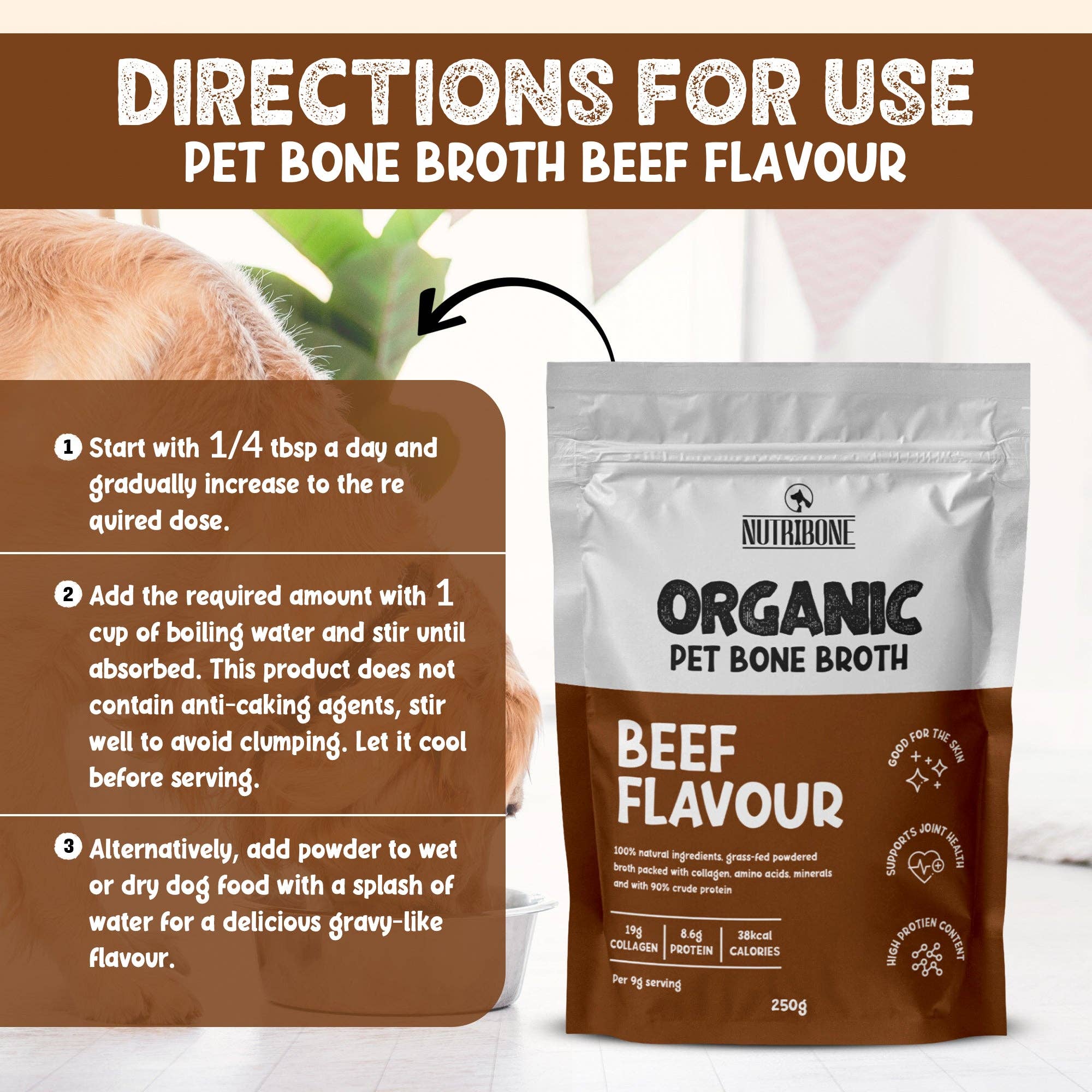 OurPetsLife - Vente Nourriture – chien - Bouillon d’os en poudre pour animaux7