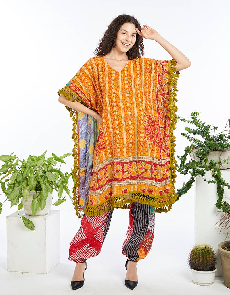 Kathmandu Imports - Wholesale Poncho - Women's - COTTON PONCHO (KT-1622)    1