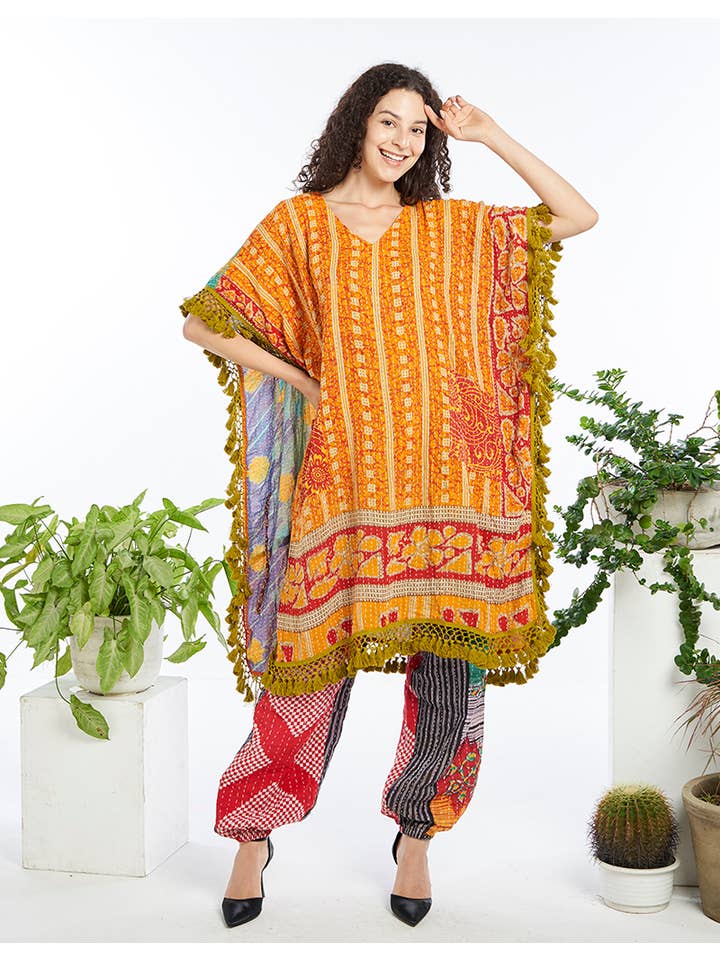 Kathmandu Imports - Wholesale Poncho - Women's - COTTON PONCHO (KT-1622) 1