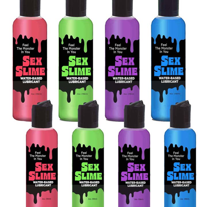 Little Genie Productions - Wholesale Personal Lubricant - Sex Slime Creature Lube- Water-Based Lubricant, Pink 4oz1