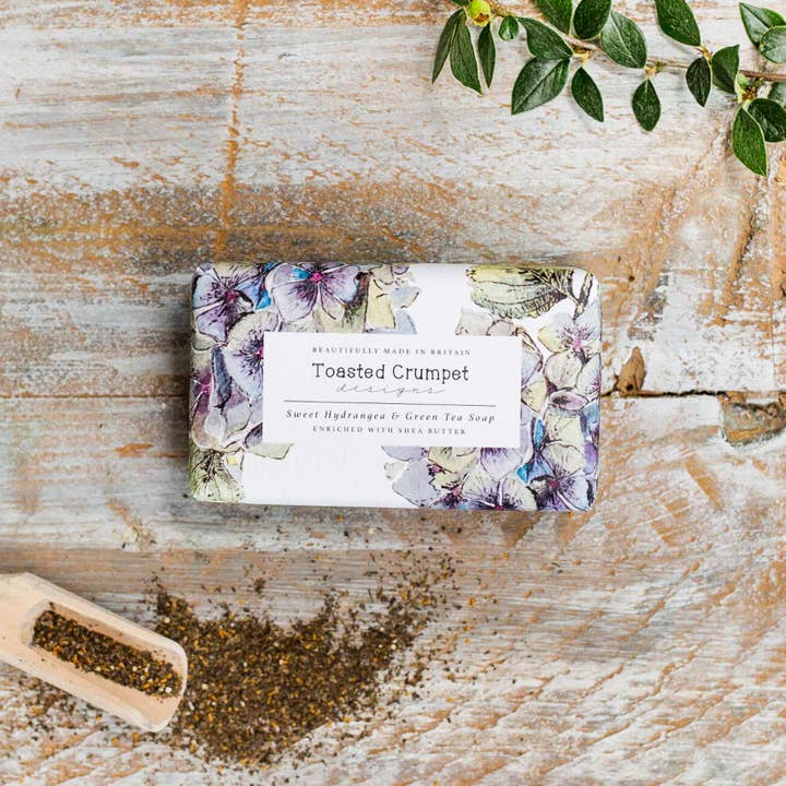 Toasted Crumpet - Wholesale Bar Soap - Sweet Hydrangea & Green Tea Soap (Hydrangea Collection)