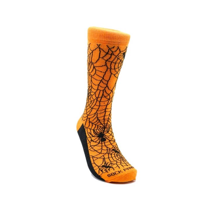 Intricate Spiderweb Pattern Socks (With Spider) for wholesale by Sock Panda