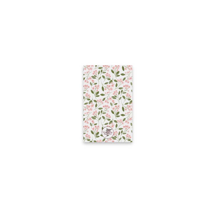 Winterberry Paper Co. - Wholesale Notebook - Floral Garden 3.5" x 5.5", 48-Page Dot Grid Pocket Notebook