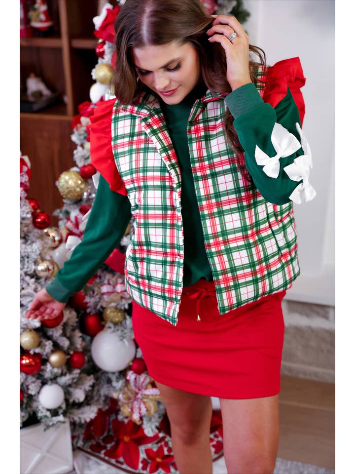 Plaid Doudoune à carreaux classique de Noël en vente sur Faire5