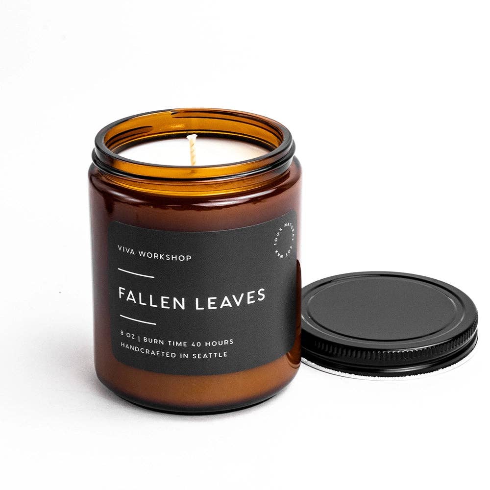 Viva Workshop - Wholesale Jar/Filled Candle - Fallen Leaves – Autumn Scented Soy Candle2