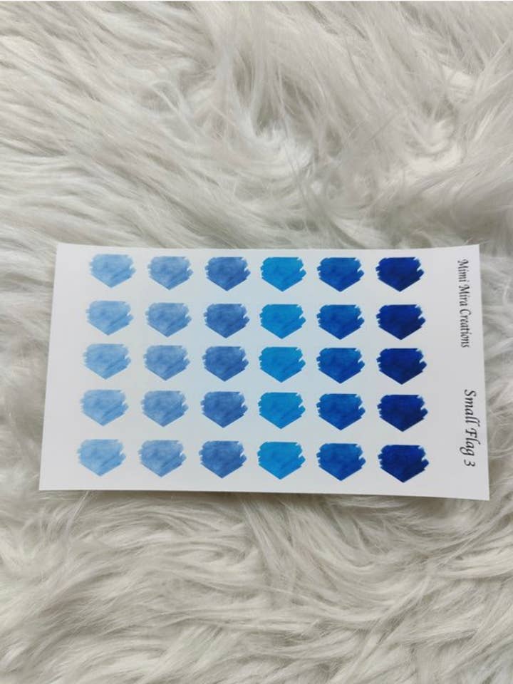 Adesivos de planejador funcional Bandeira pequena 3 por atacado de Mimi Mira Creations