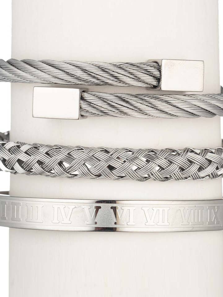 Brandon 3 Piece Bracelet Set for wholesale by Eye Candy Los Angeles