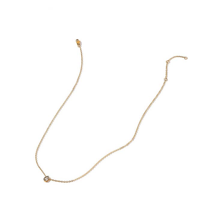 LINNY CO - Wholesale Pendant/Charm Necklace - Necklace - Paloma Pear Drop Gold8
