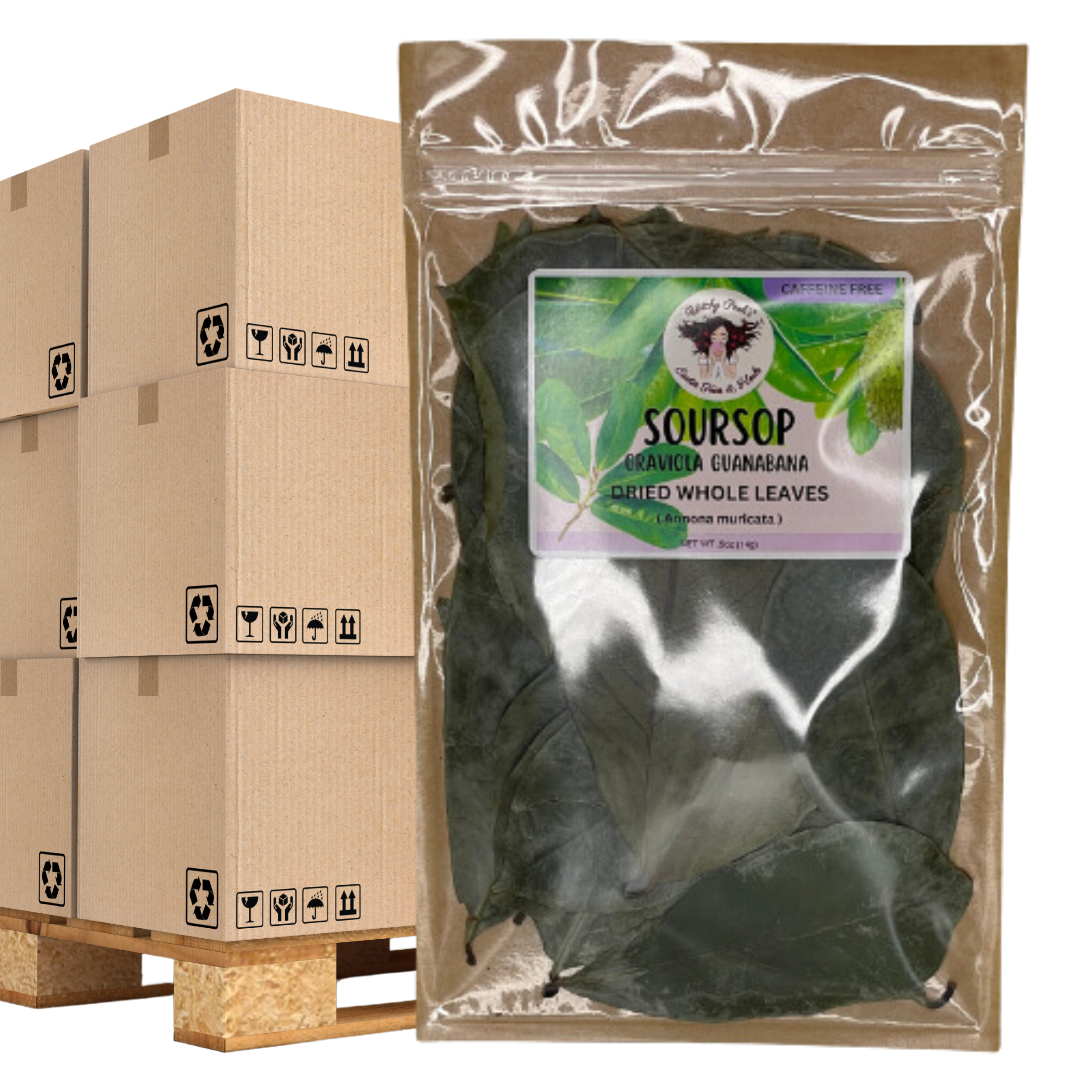 Witchy Pooh's Exotic Teas & Herbs – Chá solto por atacado – Chá de folha inteira de graviola Witchy Pooh's - sem cafeína11