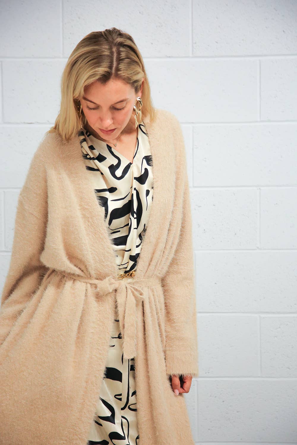 Beulah Style - Wholesale Robe - Women's - Fuzzy Alpaca  Maxi Robe
MC41472