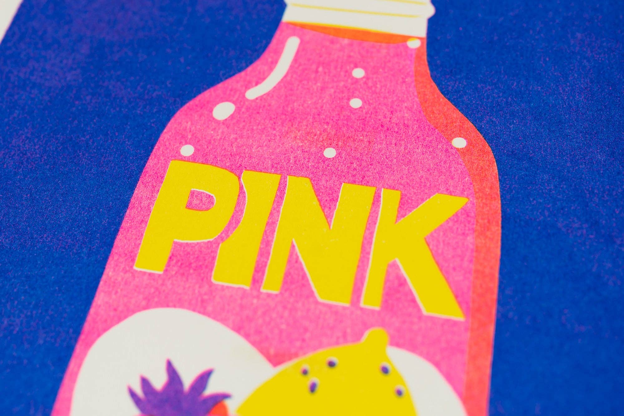 naomi wilkinson illustration - Wholesale Art Print - Pink Lemonade Riso Print2