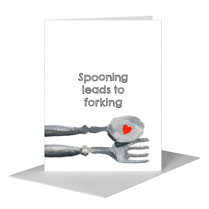 Silverware, Greeting Card (#7311F) for wholesale by Printed Canvas