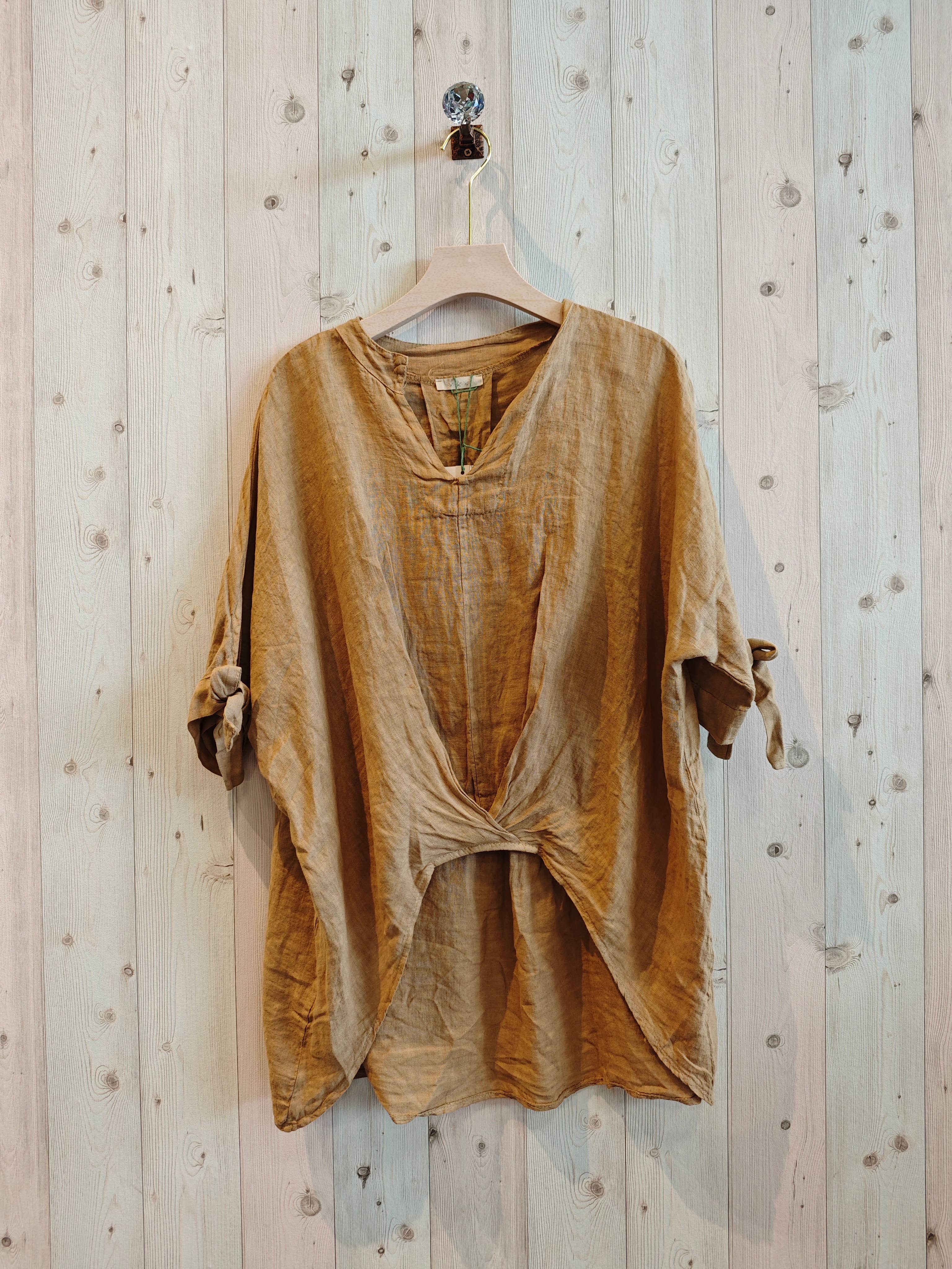 Linen & More - Wholesale Blouse - Women's - REF 994 100% LINEN BLOUSE WITH TWO SIDES15