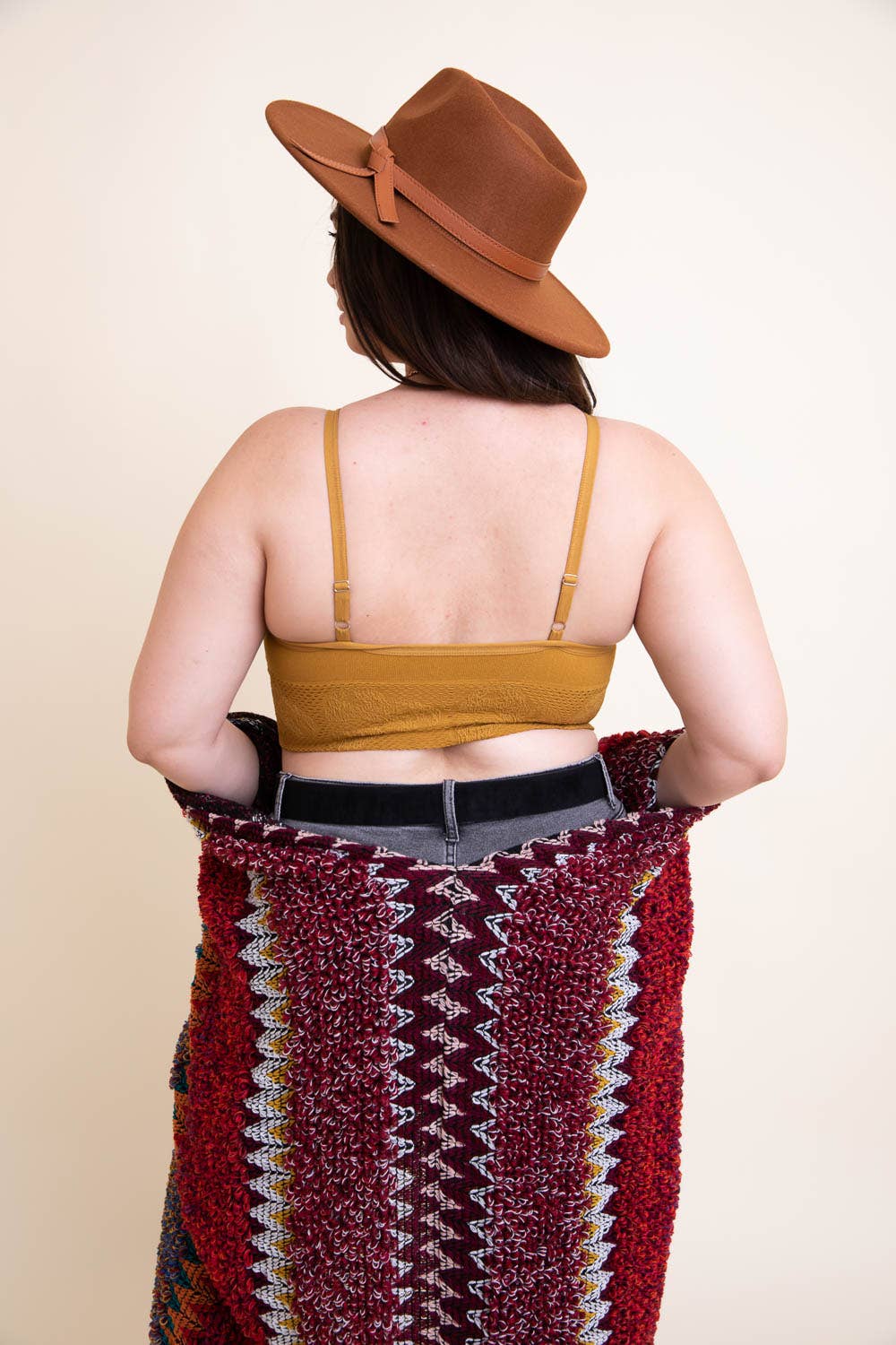 Leto Accessories - Wholesale Bralette - Women's - Full Coverage Seamless Padded Textured Brami Plus Size7