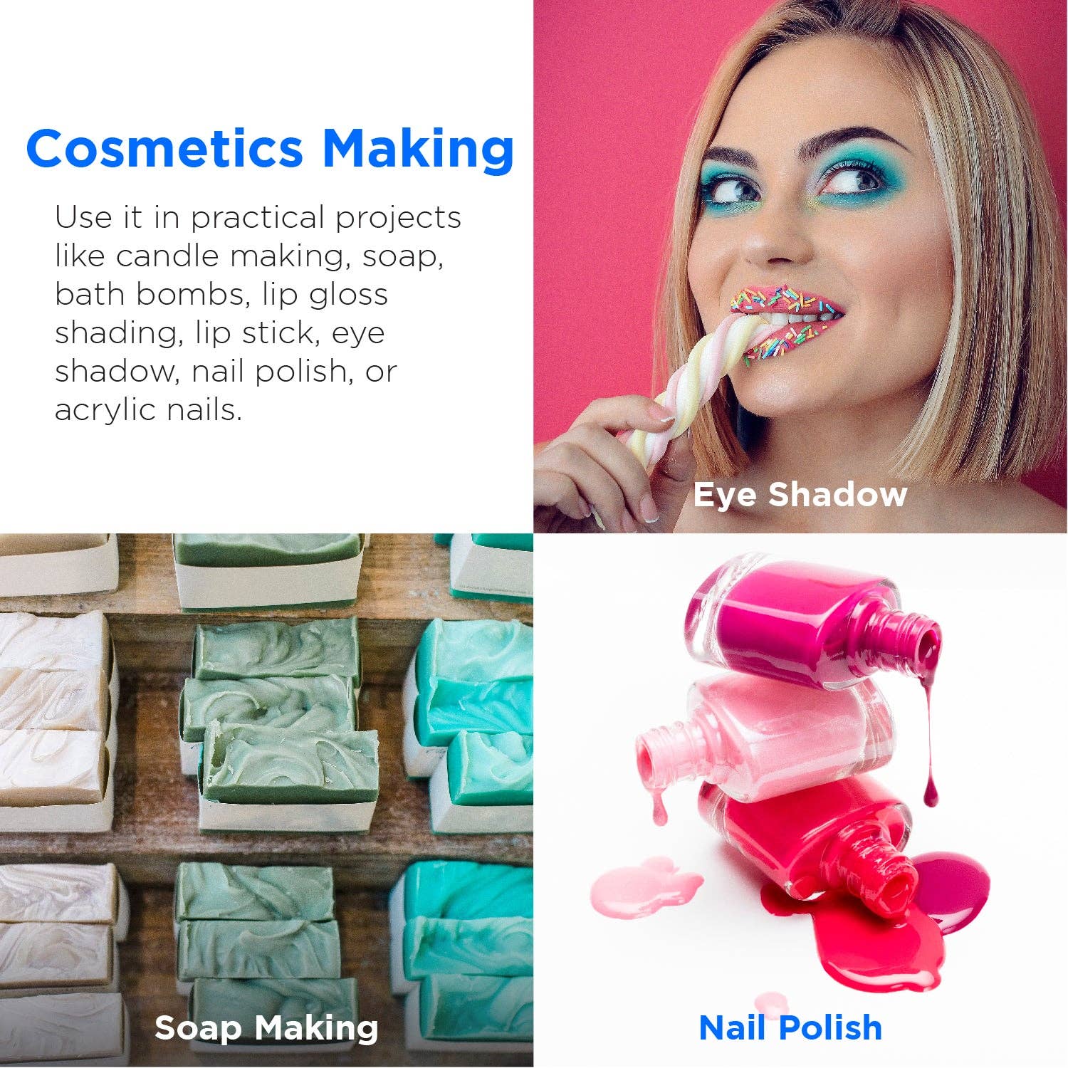 Rolio Pigments - Wholesale Craft Supplies - Mica Powder Original 24 Colors Set - 10g Jars1