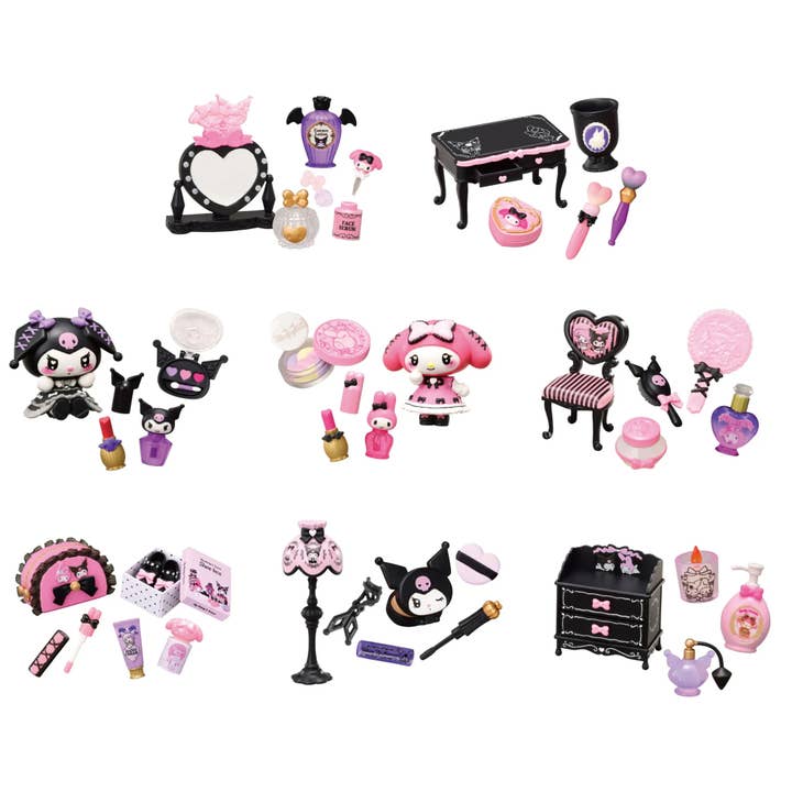 My Melody And Kuromi Mischievous Cosmetics Gashapon BlindBox for wholesale by Lionstar