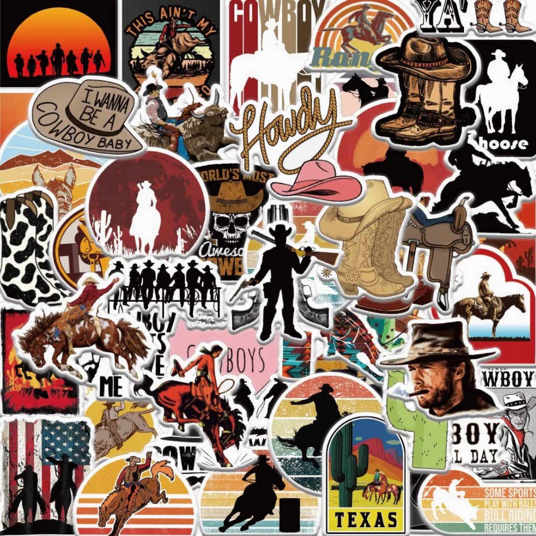 The Turquoise Pistol LLC - Wholesale Sticker - Western Sticker Pack1