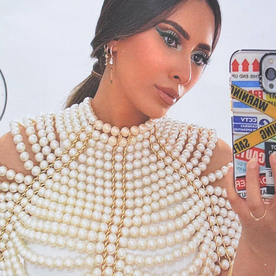 CR Chaîne de corps en fausse perle en vente sur Faire3