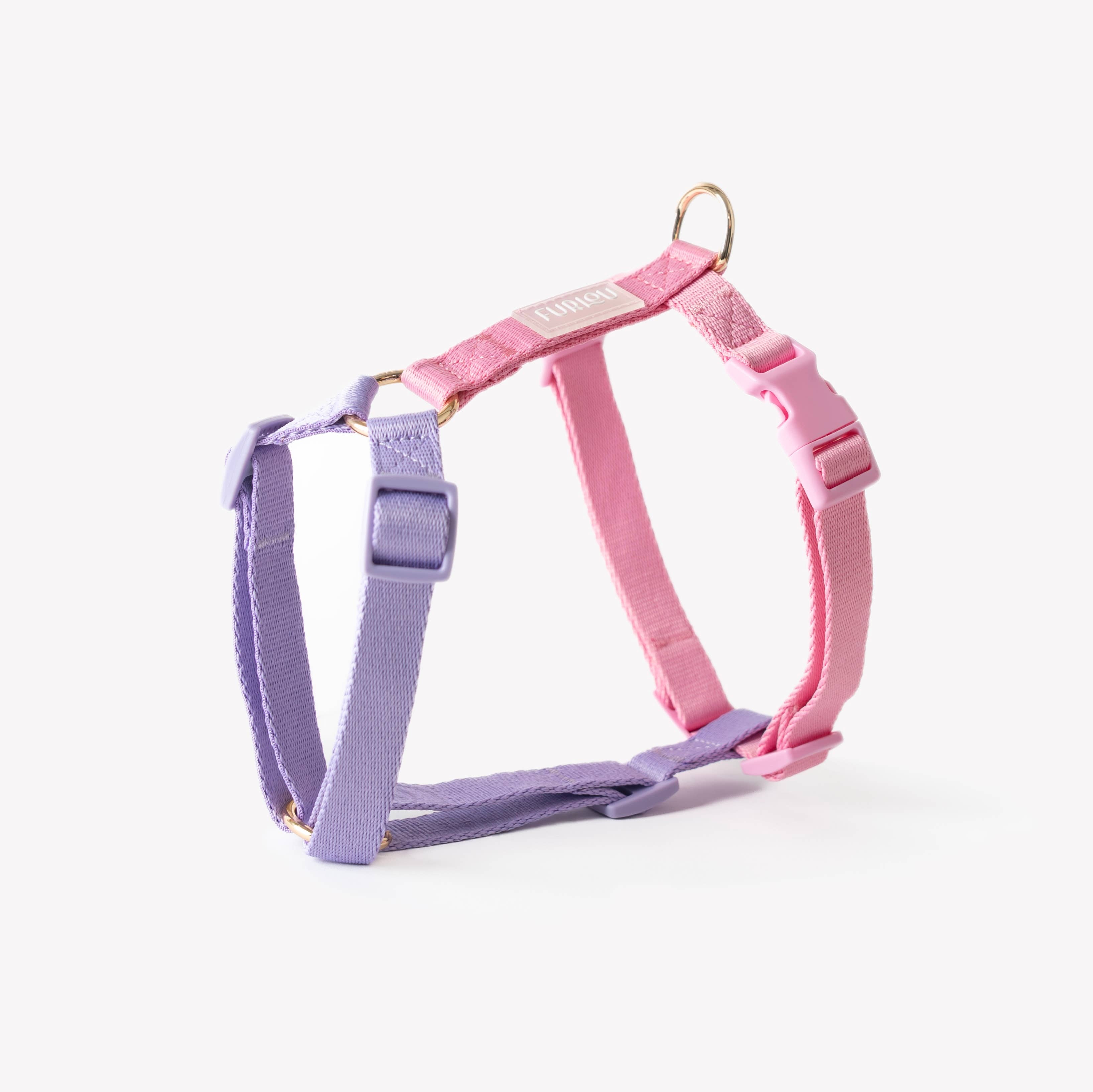 Furlou – wholesale Pet harness – Dog – 'Lavender + Pink - Strap Dog Harness'