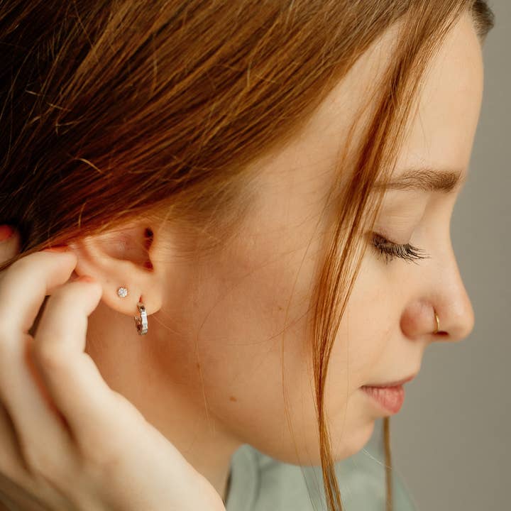 Sela Designs - Wholesale Hoop Earrings - Ribbon Huggie Hoops1