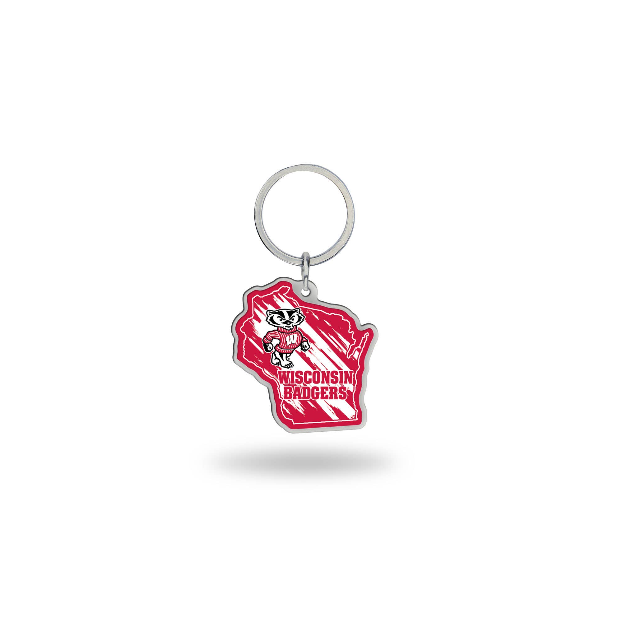 Rico Industries - Wholesale Keychain - Unisex - Wisconsin State Shape Keychain0