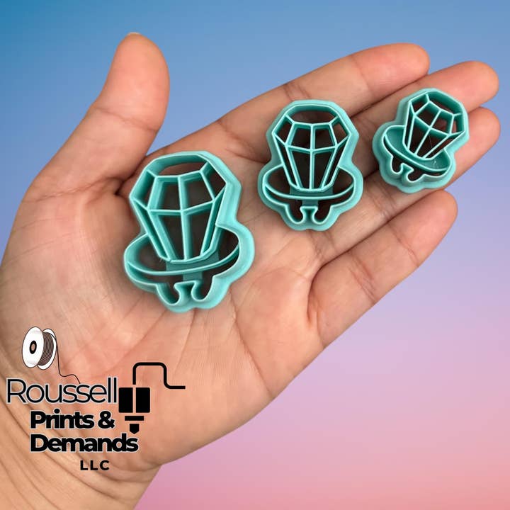 Ring Pop Ler Cutter: PLA Filament, Lufttørrende Ler for engroshandel hos Roussell Prints and Demand LLC