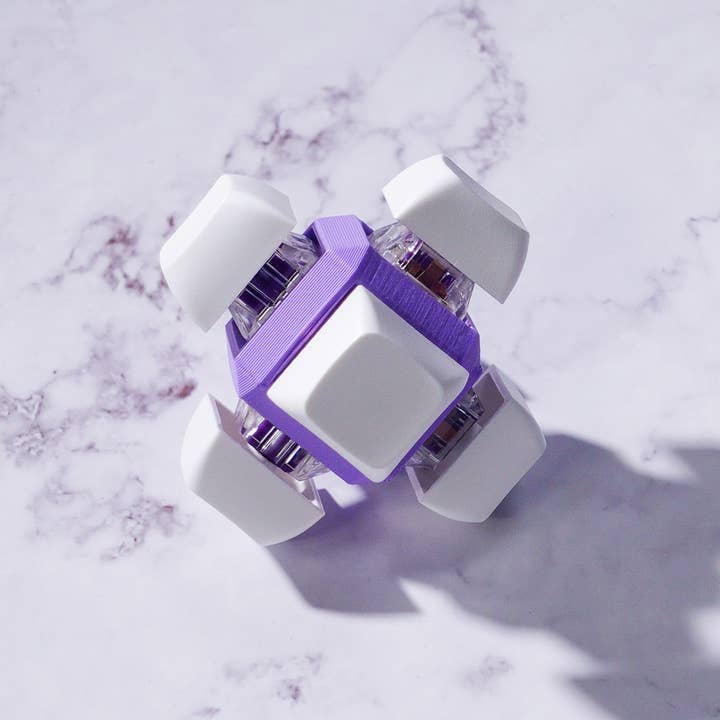 Strudel3D - Wholesale Fidget Toy - Kids - 6 Key Cube: Mechanical Keyboard Fidget - Bold Blend1