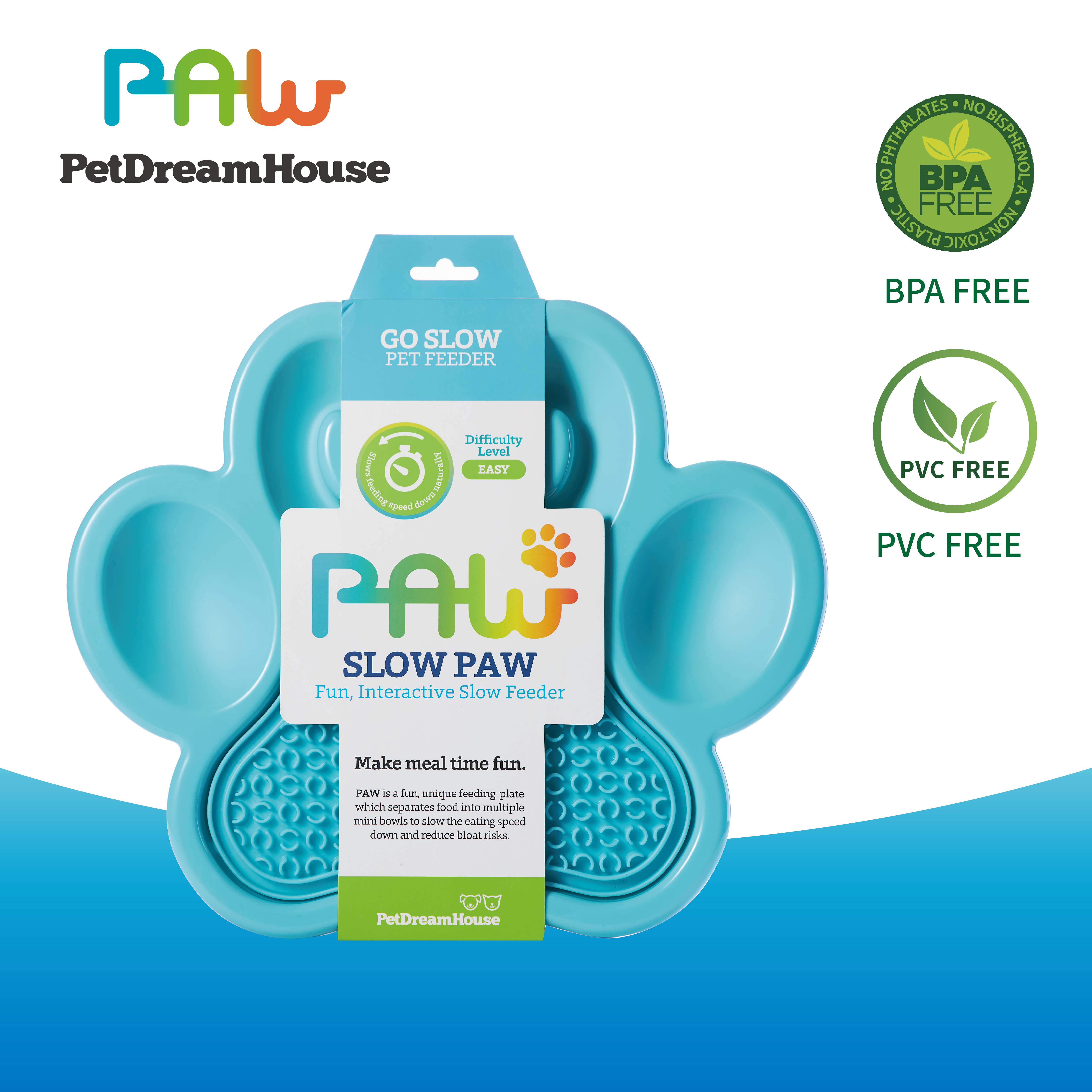 PetDreamHouse - Vendita all'ingrosso Tappetino sottociotola per animali - Cane - PetDreamHouse PAW Ciotola 2 in 1 con Slow Feeder e Tappetino Leccapad7