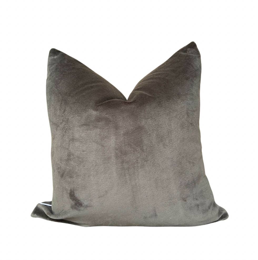 Brooke and Lou - Wholesale Throw/Decorative Pillow - Velvet Pillow in Earth