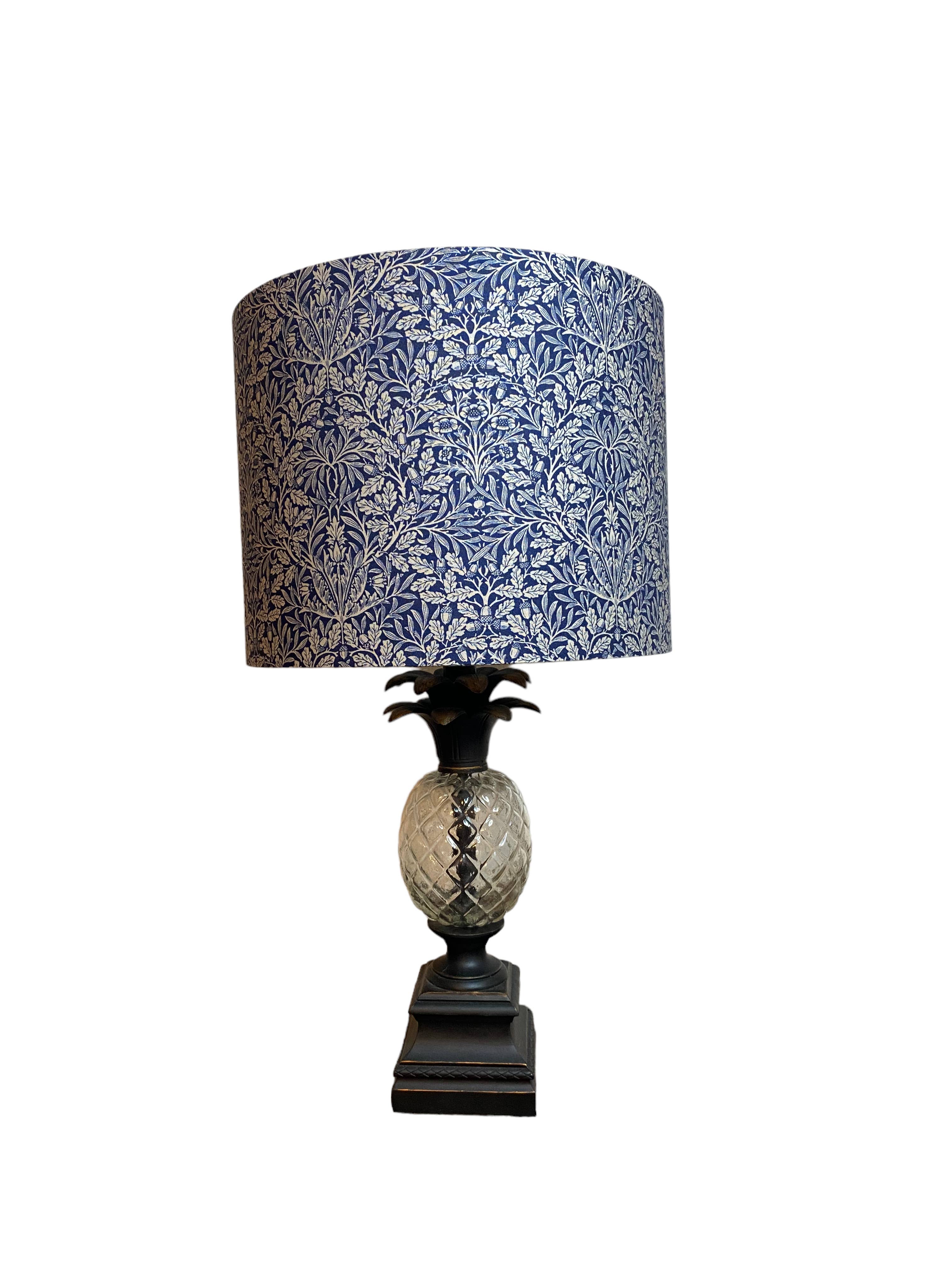 LouSeal Handmade Lampshades - Wholesale Lamp Shade - William Morris Mineral Pure Acorn Ink Handmade Lampshade