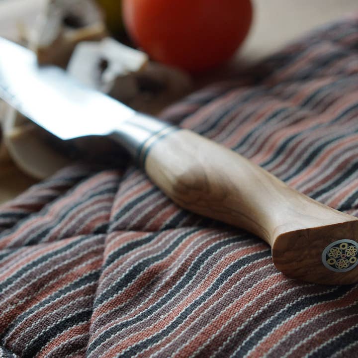 Ryda Knives - Wholesale Kitchen/Utility Knife - Santoku knife - Ryda Knives ST650 damascus 7 inch4