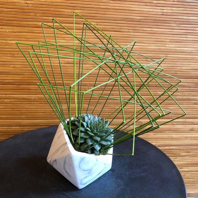 Galore Home - Wholesale Plant Pot - SALE | 5" Indoor Ceramic Marble Planter3