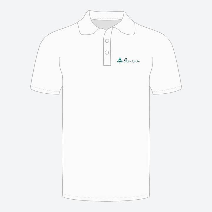 Polo herr citat trädgård vit för wholesale av State of Mind Brand