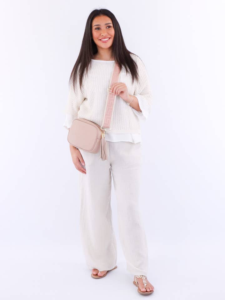 Cadenza Italy Ltd - Wholesale Pants - Women's - Wide Straight Leg Linen Trousers4