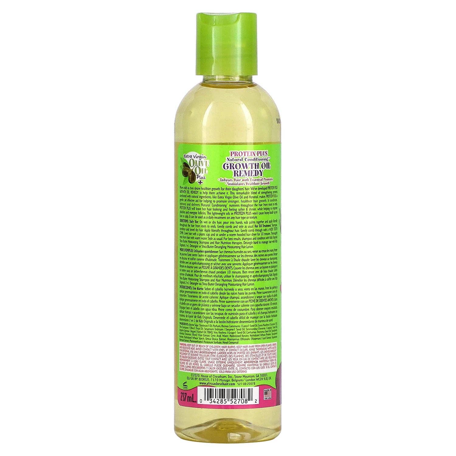 KT Supply - Wholesale Hair Oil - Africa's Kids Protein Plus Growth Oil Remedy, 8oz1