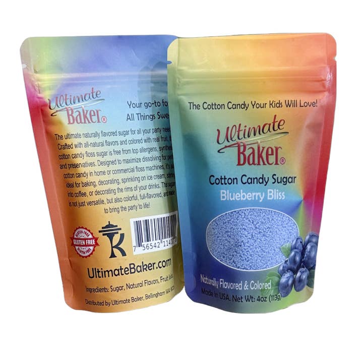 Ultimate Baker Cotton Candy Sugar Blueberry (1x4oz Bag) for wholesale by Ultimate Baker