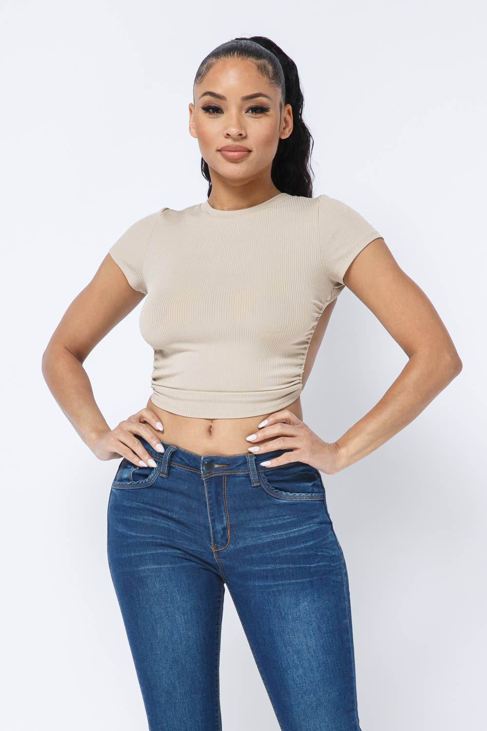 Julia by LoveJ - Wholesale Knit Top - Women's - Rib Open Back String Tie Crop Top21