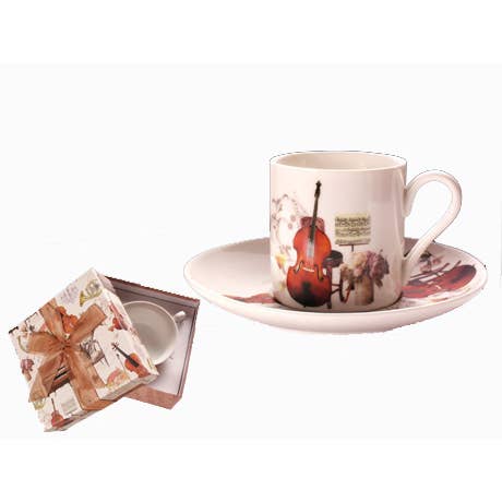 Tazzina Espresso con piattino per la vendita all'ingrosso da parte di Broadway Gifts Co