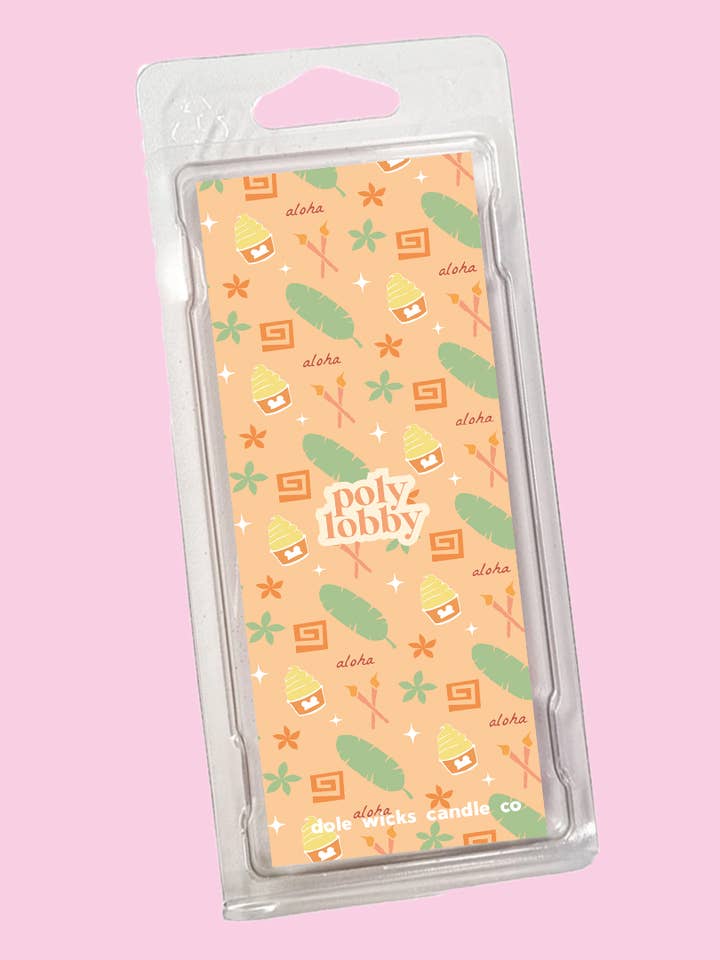 Poly Lobby Magically Inspired Resorts Wax Melt Bar for wholesale by Dole Wicks Candle Company