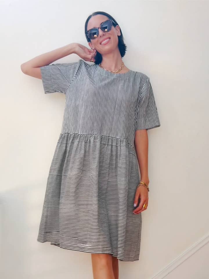 Vestido Hudson - Rayas de Ropa Masculina Negro para venta al por mayor de and for Good