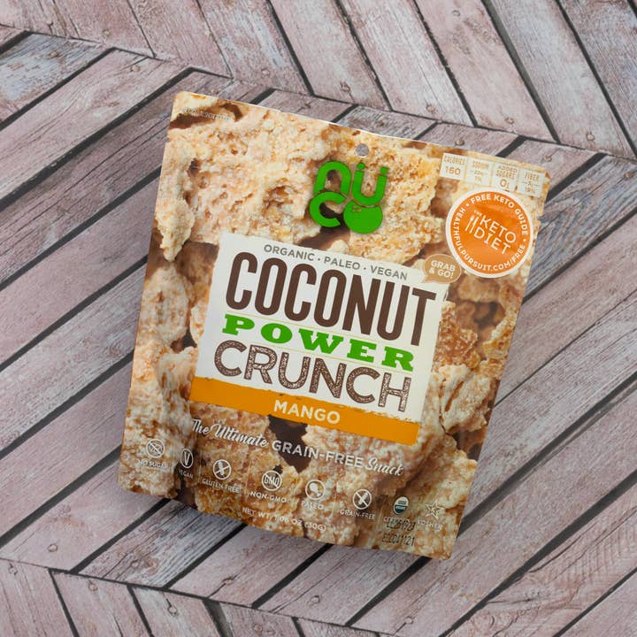 Organic Coconut Power Crunch - Mango (30g) for wholesale by NUCO