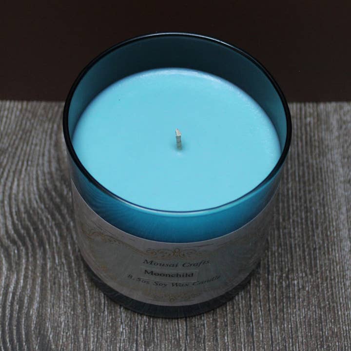 Mousai Crafts - Wholesale Jar/Filled Candle - Moonchild 8.5oz Soy Wax Candle0