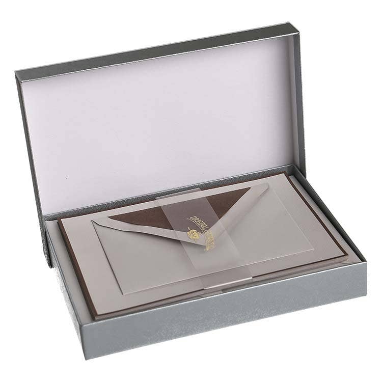 Royal Posthumus - Venta al por mayor Conjunto de papelería y tarjetas - Royal Posthumus Crown Mill | 25 hojas membretadas y sobres A5 con bordes y forro de color17