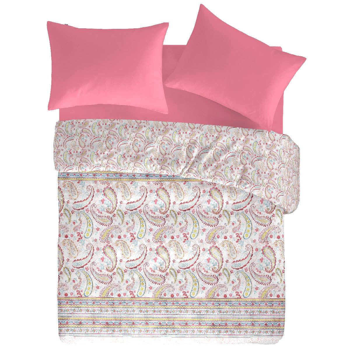 Naf Naf Linge Maison - Vendita all'ingrosso Copripiumini - Copri Piumino Reversibile In Cotone Harmonie2