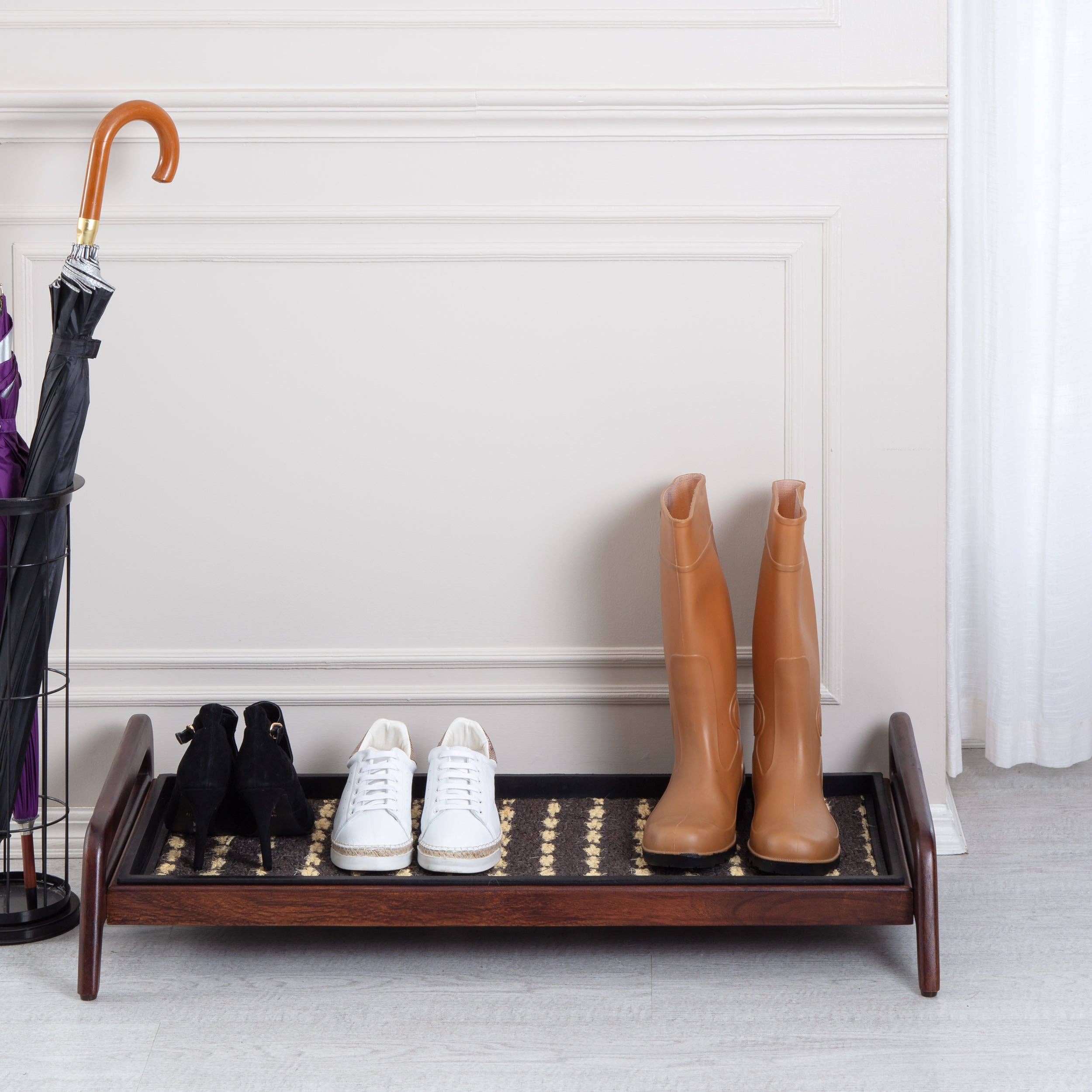 Anji Mountain - Wholesale Shoe Rack - Wooden Boot Tray (Single Tier) - Stevie & Paul (008)13