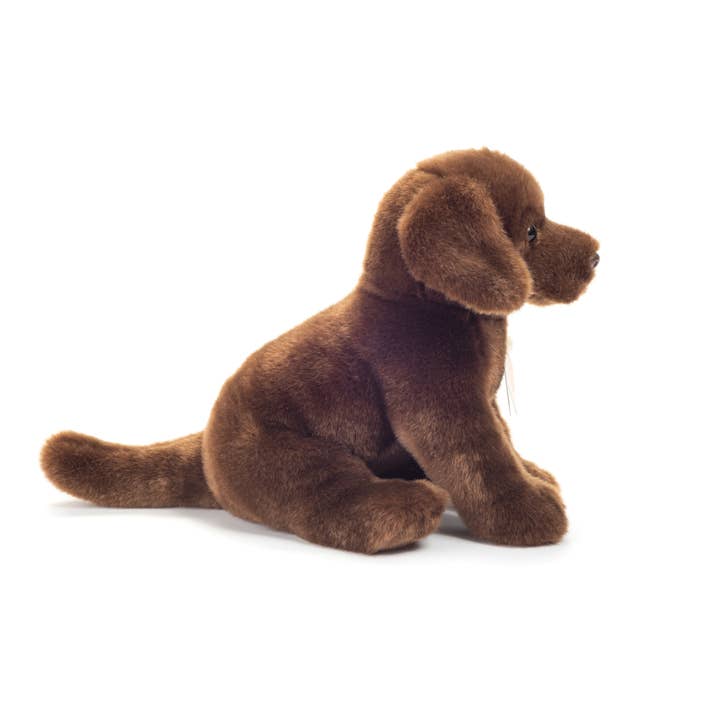 Teddy Hermann – Großhandel Kuschel-/Plüschtier – Kind & Baby – Labrador sitzend dunkelbraun 25 cm - Plüschtier - Stofftier
