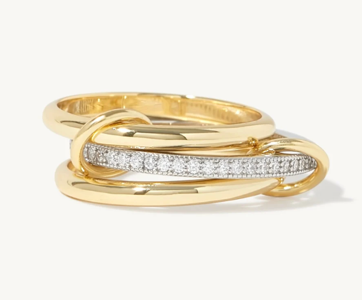 HoopLa - Vendita all'ingrosso Anello midi/a fascia - Nuovo Anello Eternity Multi Banda -fasce impilabili- ACCIAIO-dimensionato0